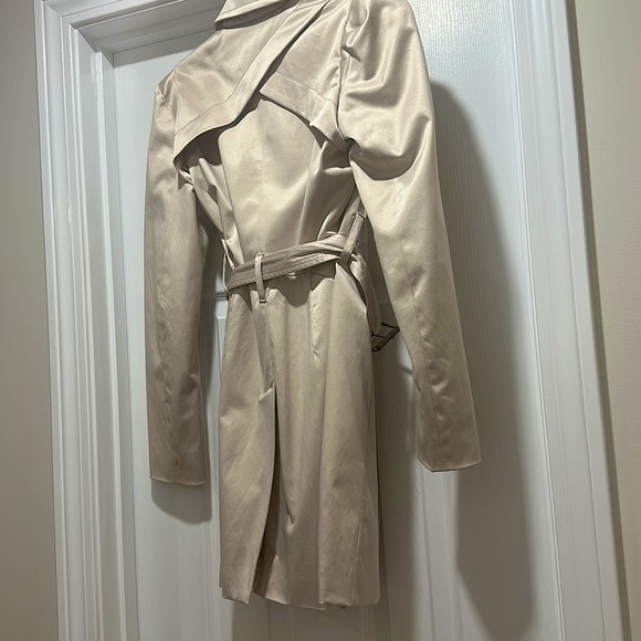 Bebe Satin Finish Belted Trench Coat - Picture 2 of 2